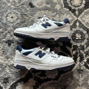 Blue and white new balance 550 Street weat casual style shoes mens 9.5